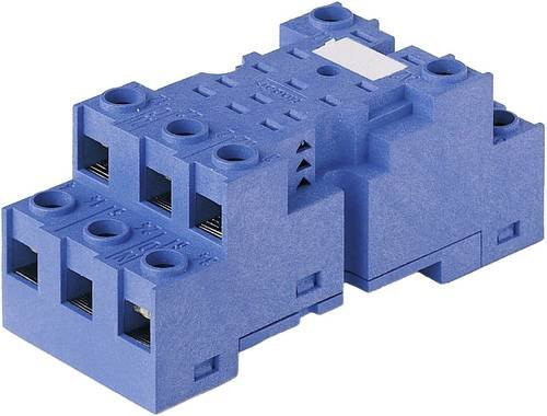 Finder 94.73 Relaissockel passend für Serie 55 Tray, 10 Stück, Blau - Bild 1
