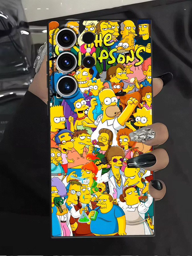 Die Simpsons Cartoon Weiche Handyhülle für Samsung Galaxy S26 S25 S24 S23 S20 S10 S9 Note 20 Ultra Plus in Multicolour - Bild 3