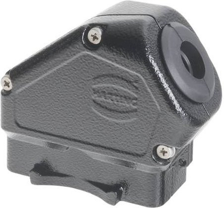 HARTING Tüllengehäuse in Schwarz aus Aluminium (Art.-Nr. 11 30 716 0520) - Bild 1