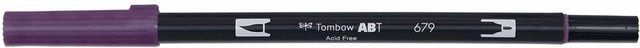 Tombow ABT Dual Brush Pen Dark Plum 679 in Purple - Bild 1