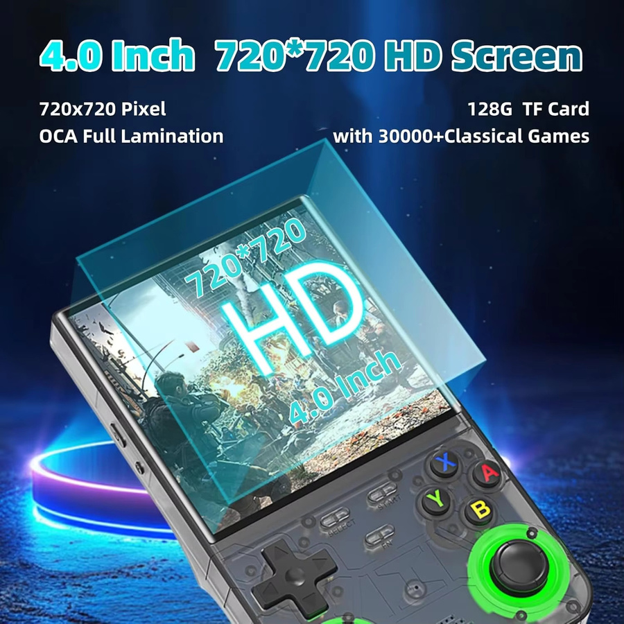 ZUIDID R36 Ultra Handheld Retro Game Player mit 4 Zoll IPS Bildschirm, WIFI und 64G Speicher in Weiß - Bild 2
