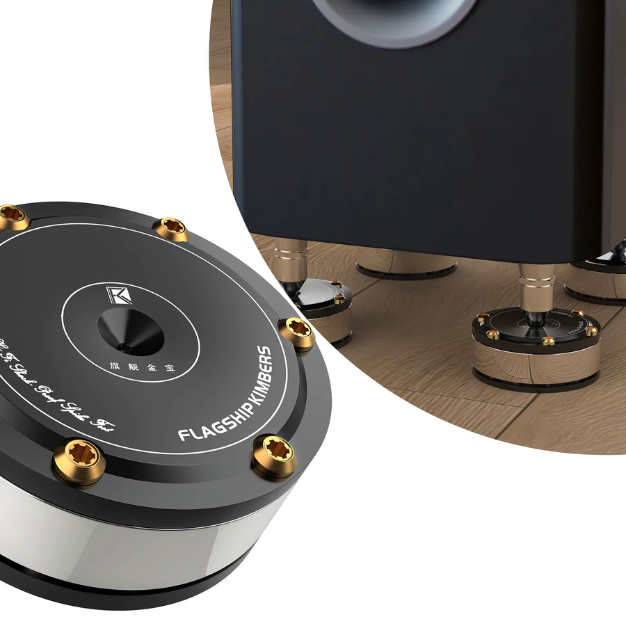 XSSH Audio HiFi-Isolationsfüße und Spike-Ständer für Lautsprecher und CD-Verstärker zur Stoßdämpfung - Bild 2