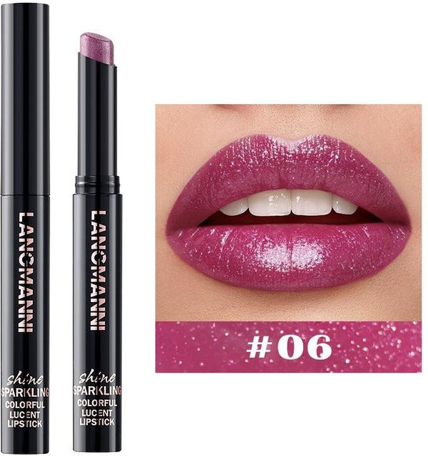 South Moon Diamant-Perlglanz-Lippenstift, rot, matt - Bild 1