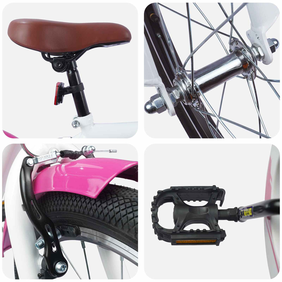 vidaXL Kinderfahrrad 20 Zoll Rosa für 6-11 Jahre - Bild 4