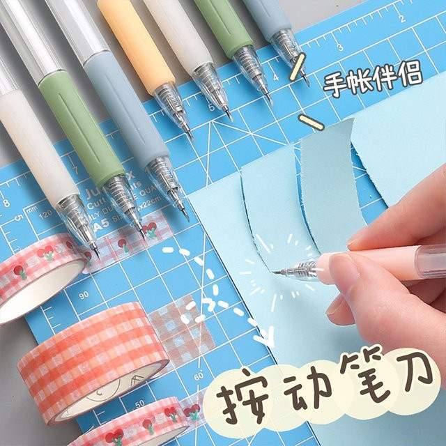 Blaues Kunst-Utility-Messer für Scrapbooking und Handwerk aus Kunststoff - Bild 1