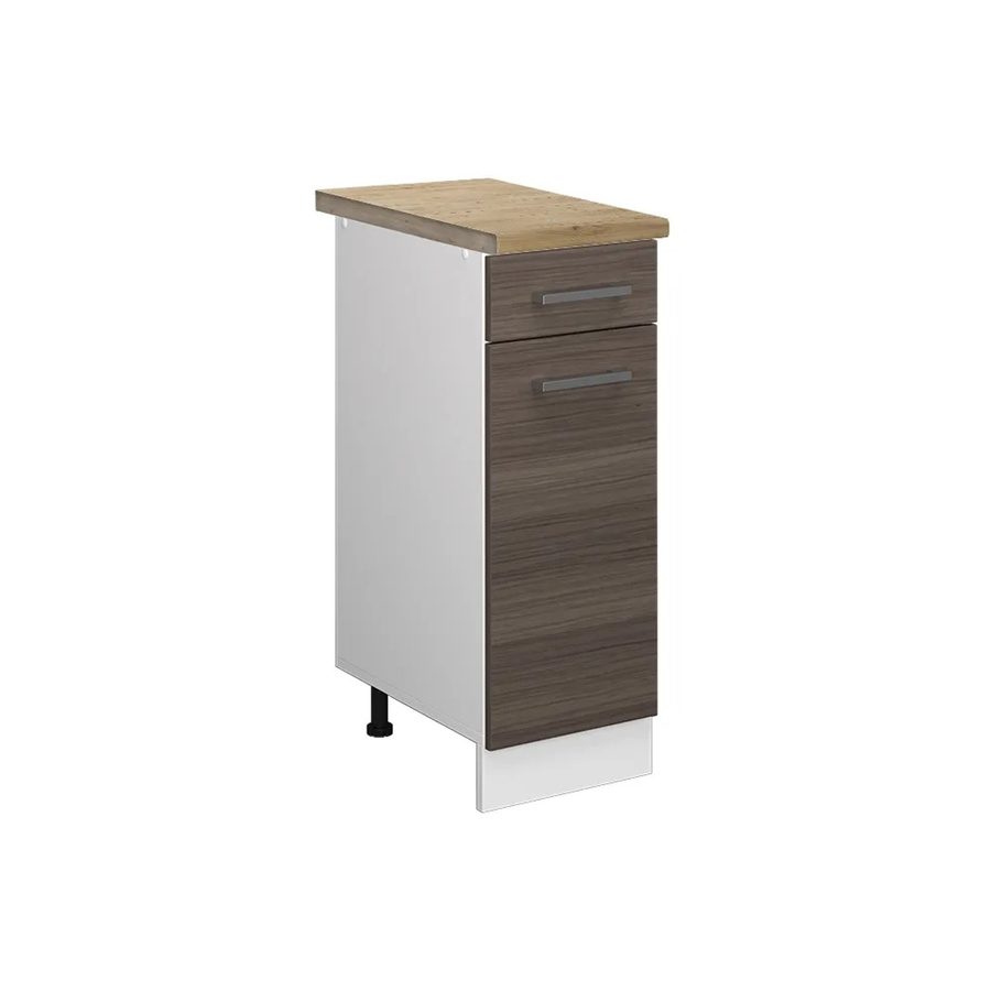 Vicco Küchenunterschrank R-Line Schubladenschrank in Grau/Weiß mit Eiche-Optik, B/T/H: 30 x 60 x 81,6 cm - Bild 2