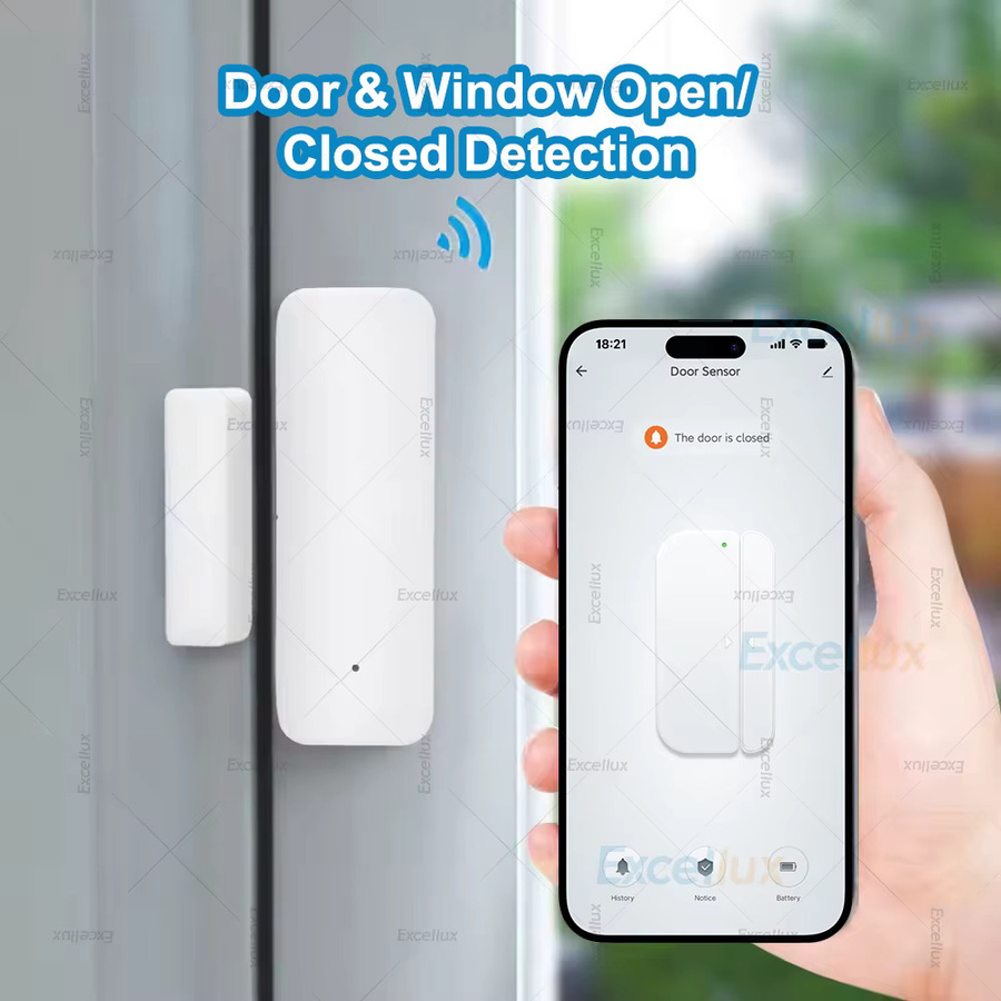 Smart ZigBee 3.0 Tür- und Fenstersensor für Tuya Smart oder Zigbee2MQTT in Weiß - Bild 2