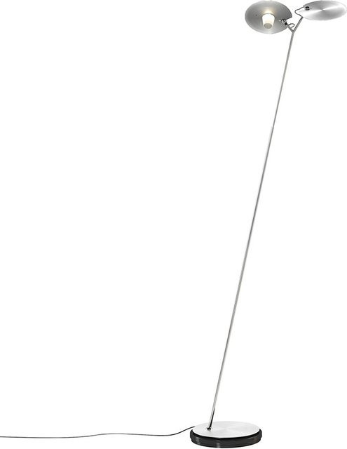 Baltensweiler OyO S LED-Stehleuchte aus eloxiertem Aluminium in Silber mit dimmbarer warmweißer LED (3000K) - Bild 1