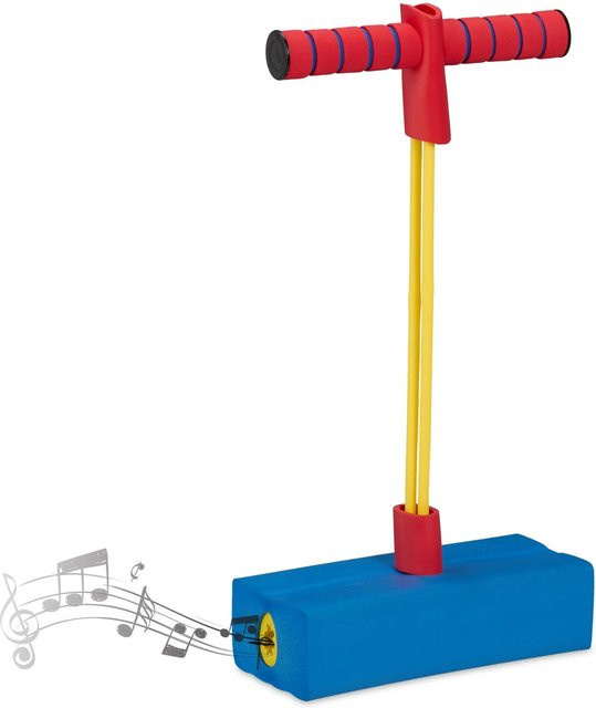 Relaxdays Pogo Jumper Kunststoff Blau Rutschfest - Bild 1