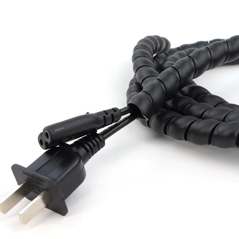 Flexibler Line Organizer Rohrdrahtschutz als Kabelhülsenabdeckung in Schwarz, Durchmesser: 8 bis 35 mm - Bild 6
