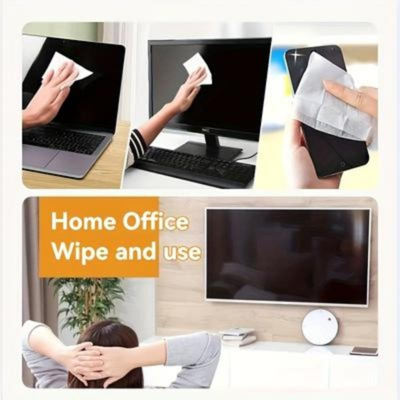 SHIJIN Light Reinigungskit mit 40 Stück PC-Reinigungstüchern in Weiß für Bildschirme, Telefone, Tablets und Laptops - Bild 6