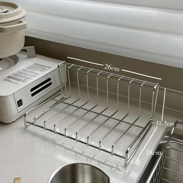 Seahorse Home Küchen-Aufbewahrungsregal aus 304 Edelstahl in Silber mit Abtropfschale - Bild 1