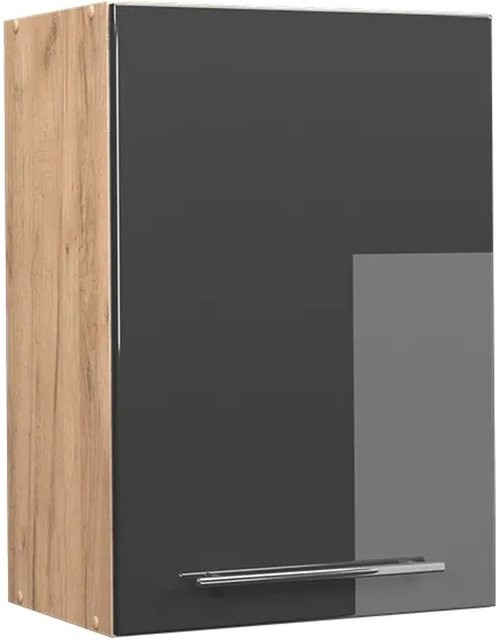 Vicco Hängeschrank Fame-Line Küchenschrank in Anthrazit und Eiche Hochglanz, Breite: 50 cm - Bild 2