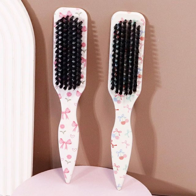 Haarbürste mit Schmetterlingsblumenmuster, für alle Haartypen, Unisex - Bild 1