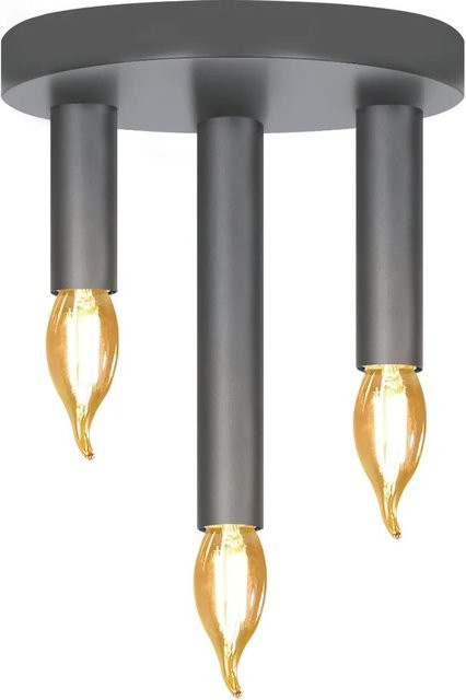 NETTLIFE Deckenleuchte aus Metall in Schwarz, Industrie-Design, Zylinderform, E14, Durchmesser: 15 cm, Höhe: 14,5 cm - Bild 1