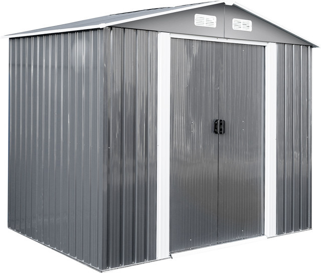 Metallgerätehaus Rio von Green Yard in Anthrazit, B/T/H: 236 x 174 x 206 cm - Bild 1