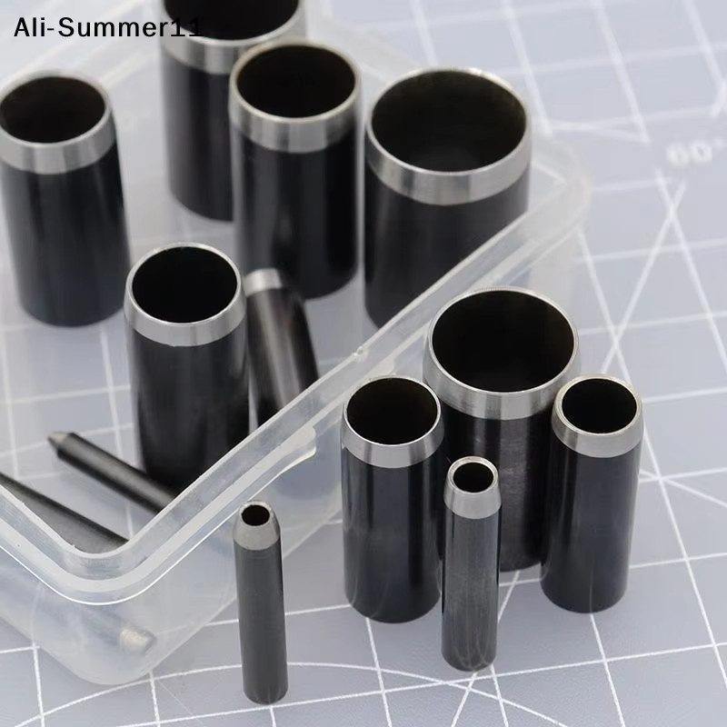 A6L Hohlstanzer-Set aus Stahl in Silber mit 15 Größen von 1-15 mm und Aufbewahrung für Lederhandwerk - Bild 2