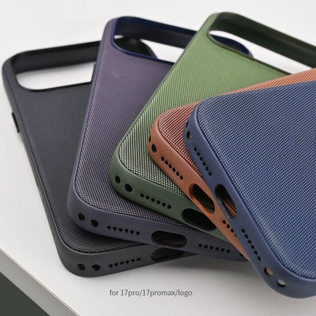 Apple MagSafe Gewebte Hülle für iPhone 17 Pro Max in Braun/Mehrfarbig mit KI-Kamera-Taste - Bild 1