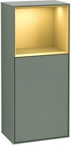 V&B Finion Seitenschrank für das Badezimmer mit LED-Beleuchtung, Glasfachboden und Wandmontage, B/T/H: 41,8 x 41,8 x 93,6 cm - Bild 1