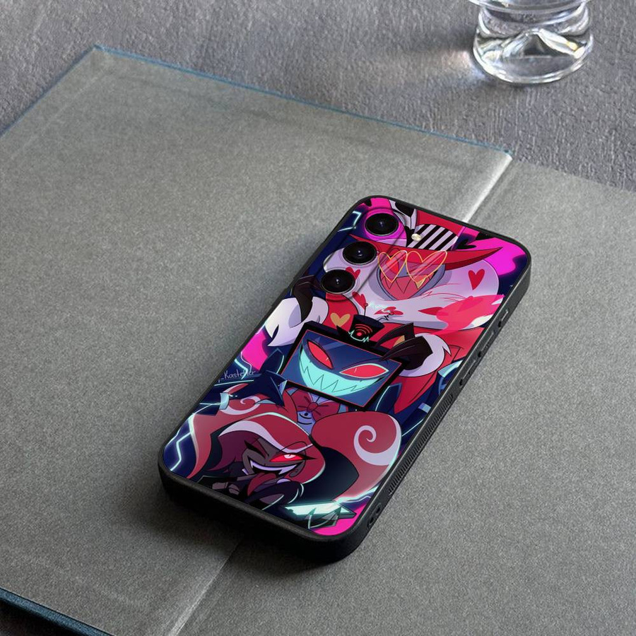 H-Hazbin der Engel Handyhülle für Samsung Galaxy S21 S22 S23 S24 S25 Ultra FE Plus 5G A52 S weiche Hülle multicolor - Bild 3