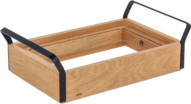 VEGA Grundbox Esino niedrig GN 1/4 rechteckig braun/schwarz B: 21,0 cm, T: 35,4 cm, H: 10,9 cm - Bild 1
