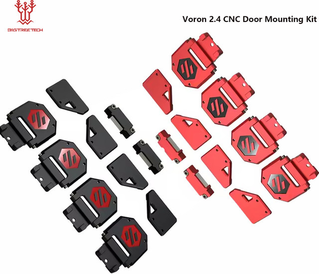 Chaoticlab Voron 2.4 CNC Tür Montage Kit aus Aluminiumlegierung für FDM 3D-Drucker in Rot - Bild 1