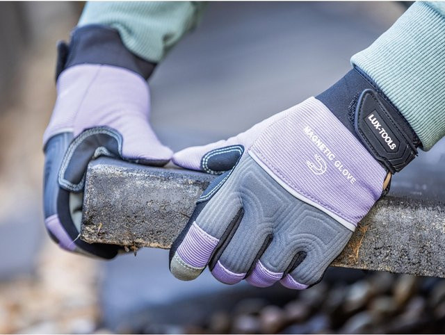 LUX-TOOLS Arbeitshandschuh Ladies Strong Protect in Purple, Größe 8 - Bild 1