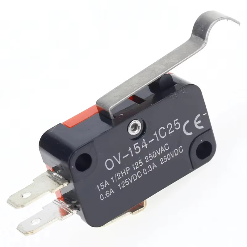 ELECAPITAL Mikroschalter Set V-15 V-153 V-154 V-155 16A 250VAC SPDT Momentary Reise Hebel Roller 1NO1NC 3-Pin - Bild 2