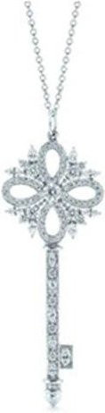 YIRAN Jewelry Halskette, 925 Silber, Schlüssel, Anhänger, 50cm, Damen - Bild 1