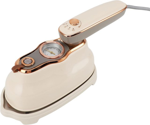Igeteck Tragbares Dampfbügeleisen 1200W Multifunktionaler Handheld Kleidung Faltenentferner in Beige - Bild 1