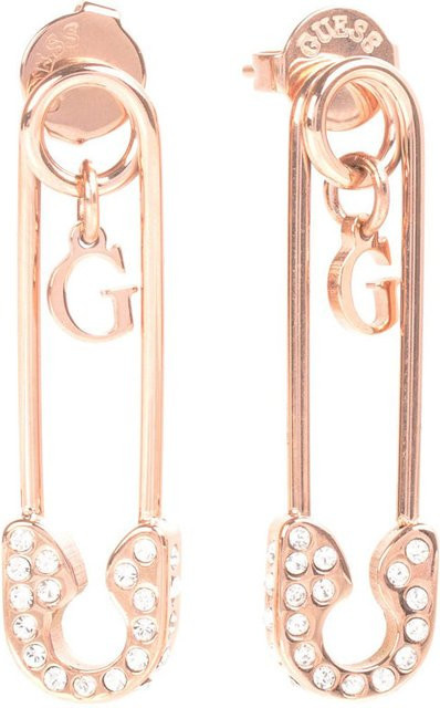Guess Ohrhänger Edelstahl, Gold, Zirkonia, Damen - Bild 1