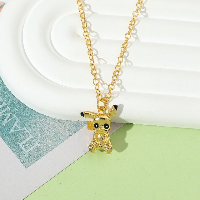TAKARA TOMY Halskette Pikachu, Goldfarben, Unisex - Bild 1