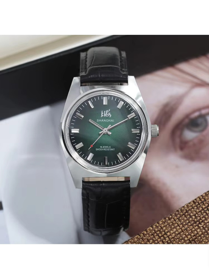 HEIMDALLR Armbanduhr, Handaufzug, Edelstahl, 36 mm, Herren, Grün - Bild 7