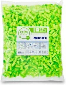 Moldex Pura-Fit Gehörschutz Nachfüllpack mit 500 Paar Ohrstöpseln in Grün nach EN 352 - Bild 1