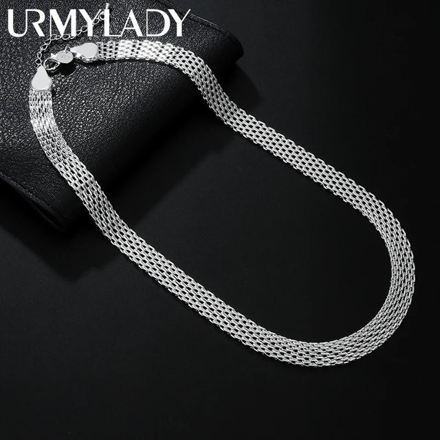 URMYLADY Halskette 925 Silber, Seilkette, 3mm, Unisex - Bild 1
