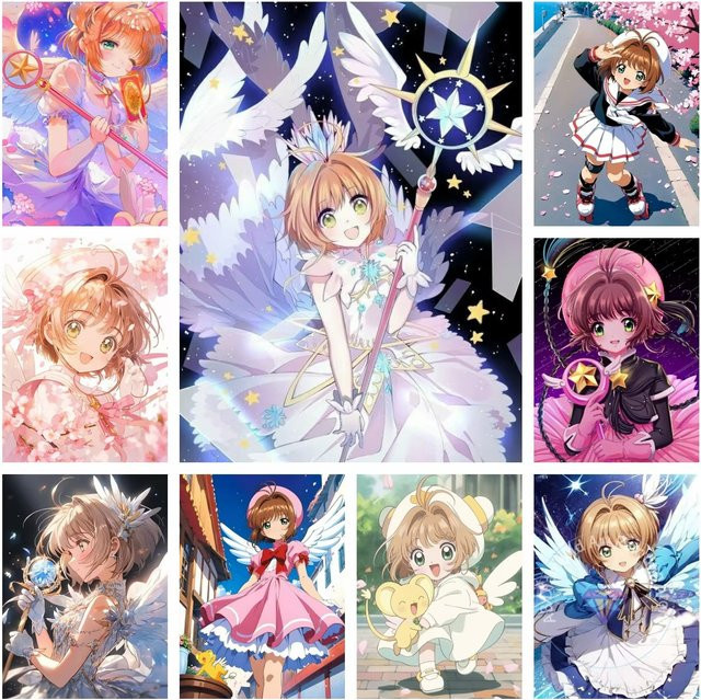 Cardcaptor Sakura Leinwandgemälde Kayou Wandkunst Poster in Mehrfarbig für deine Heimdekoration - Bild 1