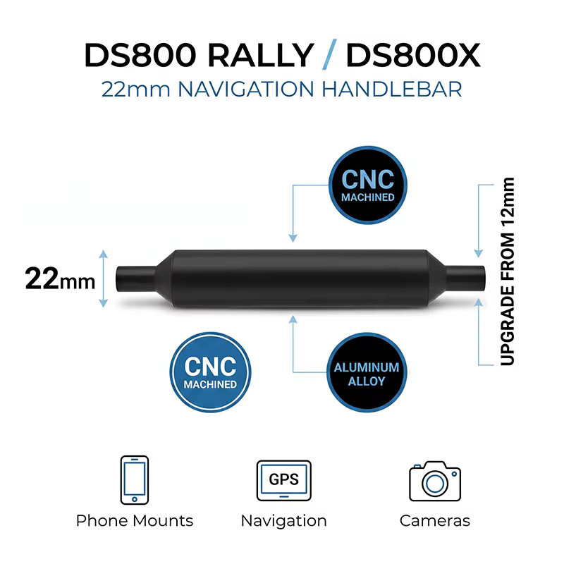 Navigationshalterung für VOGE DS800X Rally Motorrad, 22mm GPS- und Telefonhalterung in Schwarz - Bild 3