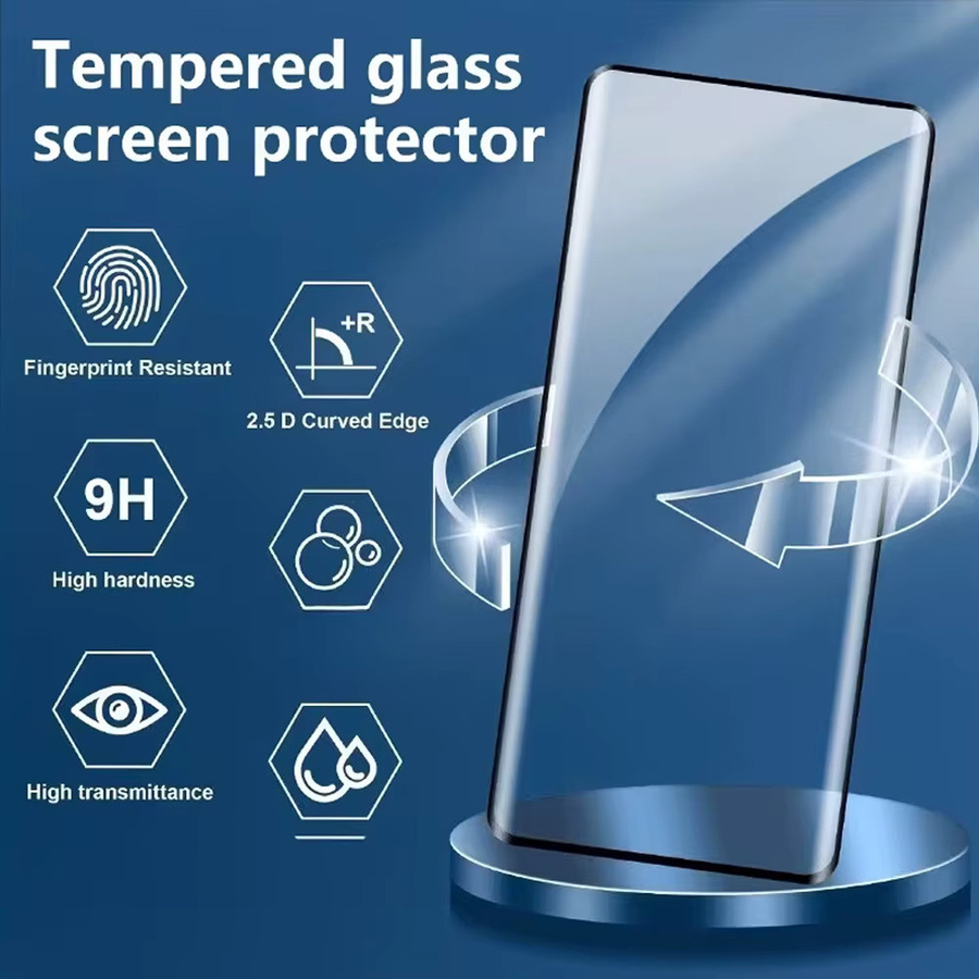 HD staubfreies Panzerglas für Samsung Galaxy S26 Ultra S25 Ultra S24 S23FE A56 A36 A26 A57 A37 mit Fingerabdruck-Entsperrung, transparent - Bild 3