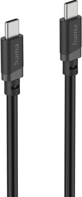 Hama USB-C auf USB-C Ladekabel, 60 W, 2 m, Schwarz - Bild 1
