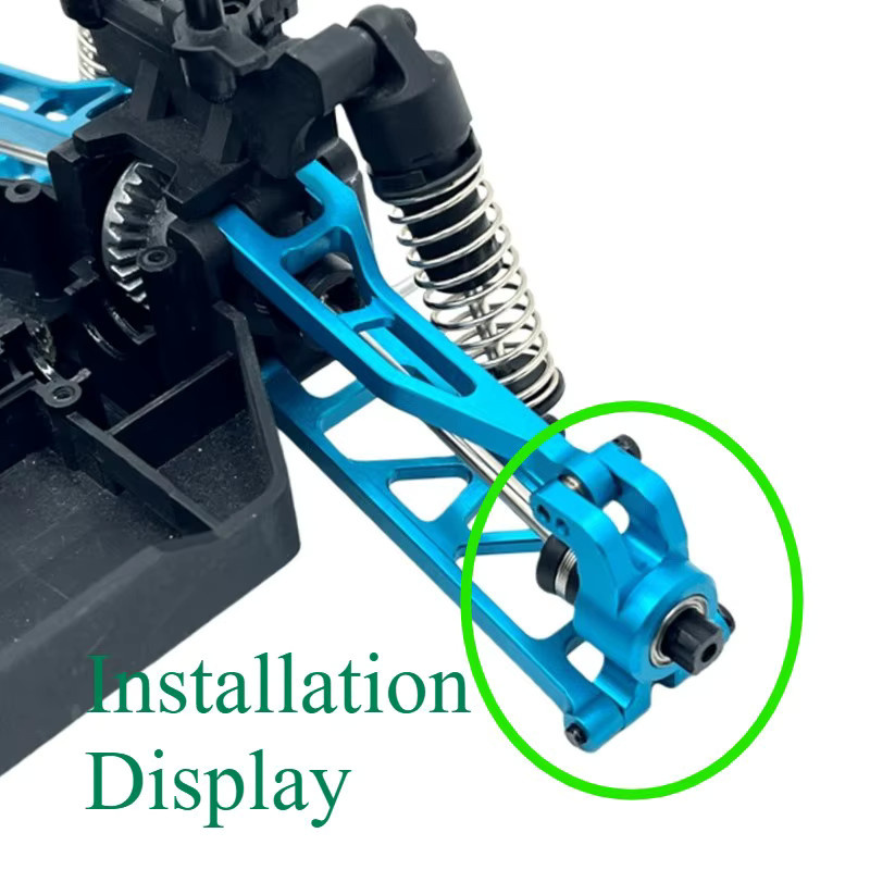 MJX RC Auto Modifikation Ersatzteile, Metall-Hinterradträger, 1:18 - Bild 2