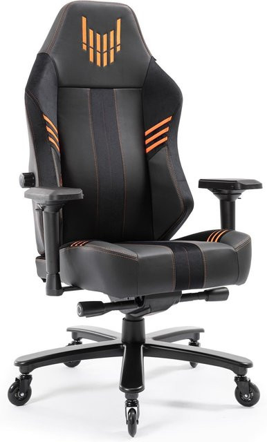 X Rocker Echo Ultra Gaming Bürostuhl expert Edition in Schwarz mit Stoff und Kunstleder - Bild 1