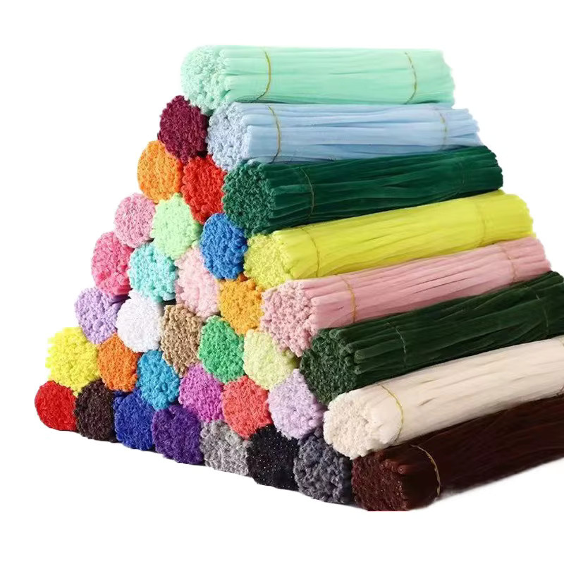 100 Stück Chenille Stems Basteldraht in Bunt für DIY Handwerk Dekorationen - Bild 4