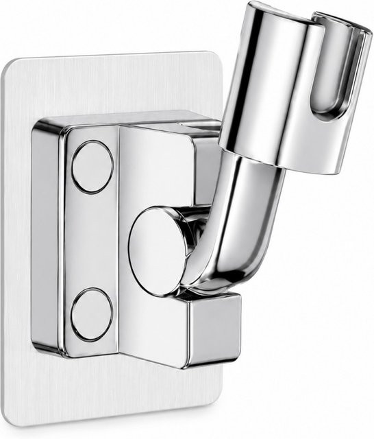 VILOYI Duschkopfhalter aus ABS in Chrom, verstellbare Wandhalterung für die Handbrause im Badezimmer, selbstklebend, Silber/Grau - Bild 1