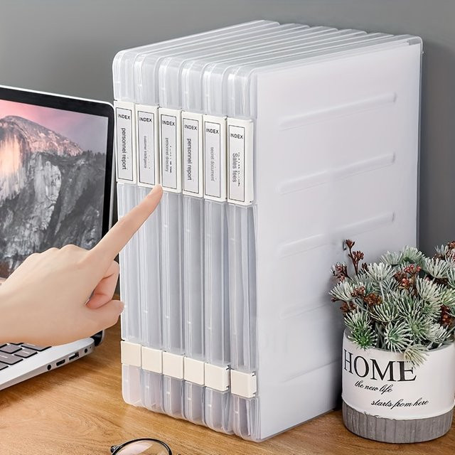 Wasserdichte und staubdichte Dokumentenbox für A4 Dateien aus transparentem Kunststoff mit Doppelverschluss - Bild 1
