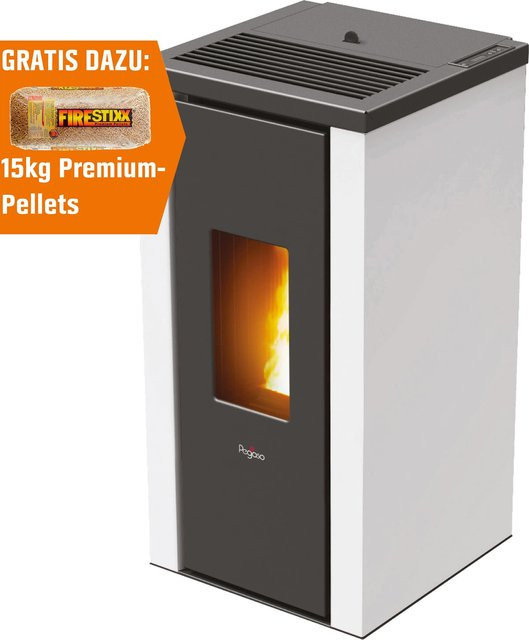 Pegaso Pelletofen Vera in Weiß mit 7 kW Leistung und WLAN-Funktion - Bild 4