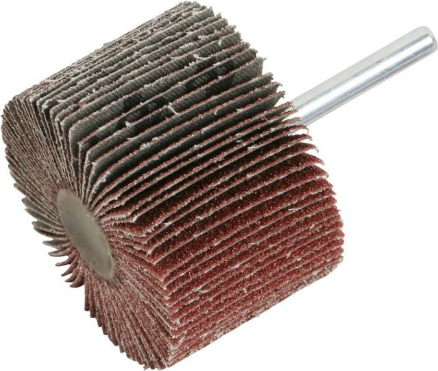LUX-TOOLS Lamellenschleifer für Metall, Braun, Durchmesser: 60 mm, Breite: 40 mm - Bild 1