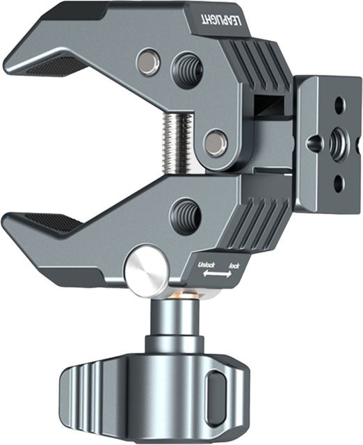 VRIG Multifunktionale Metall-Krabbenklemme mit NATO-Basis zur Fixierung von DSLR-Kameras, Monitoren, Mikrofonen und LED-Leuchten - Bild 1