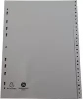 Exacompta A-Z Register Forever DIN A4 in Grau und Weiß - Bild 1
