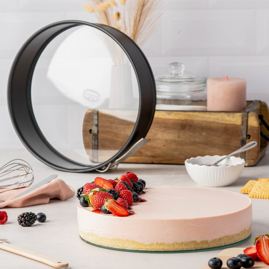 Dr. Oetker Springform Classic mit Glasboden, Durchmesser: 26 cm, Schwarz, Antihaftbeschichtung - Bild 2