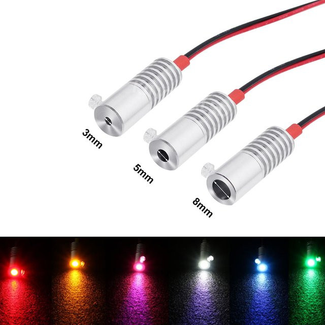 LED Glasfaser Lichtquelle DC12V 1,5 W Mini LED Emitter Birne in Silber für Auto und Haus Dekoration - Bild 1